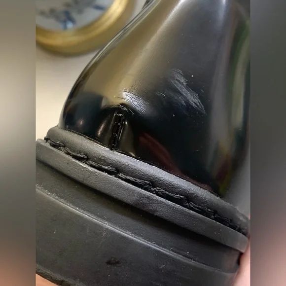 Dirty Laundry ~ Black Lace-up Combat Boots Lug Soles Y2K 90s Size 9 - Picture 12 of 17